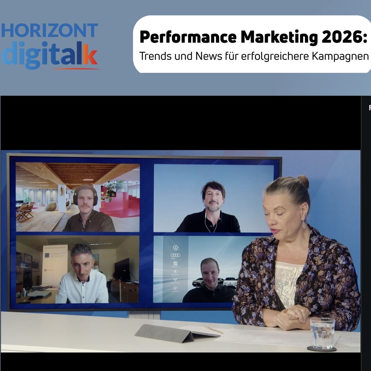 Sam Lutz at the HORIZONT Digital Talk on Performance Marketing 2026